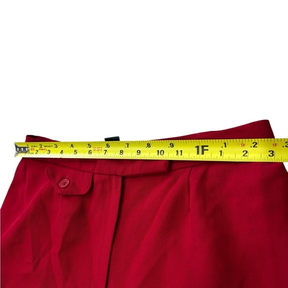 Vintage Lauren Ralph Lauren red fully lined worsted wool dress pants size 10 - Picture 9 of 15